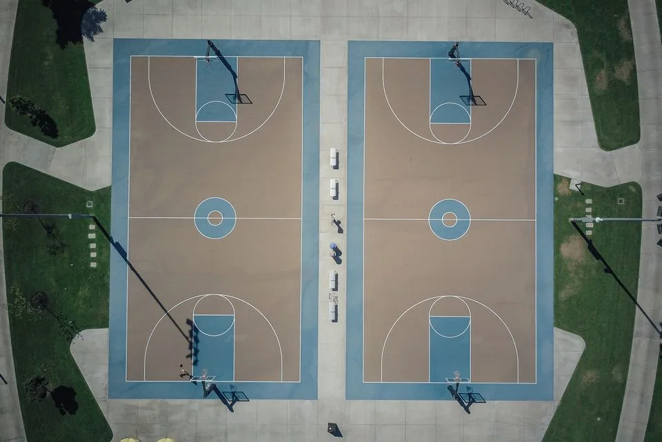 terrain de basket extérieur