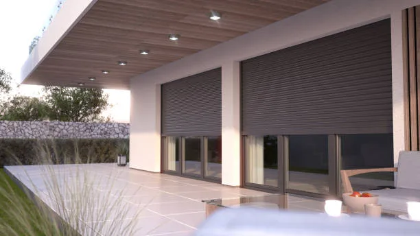 blinds and house, 3d illustration